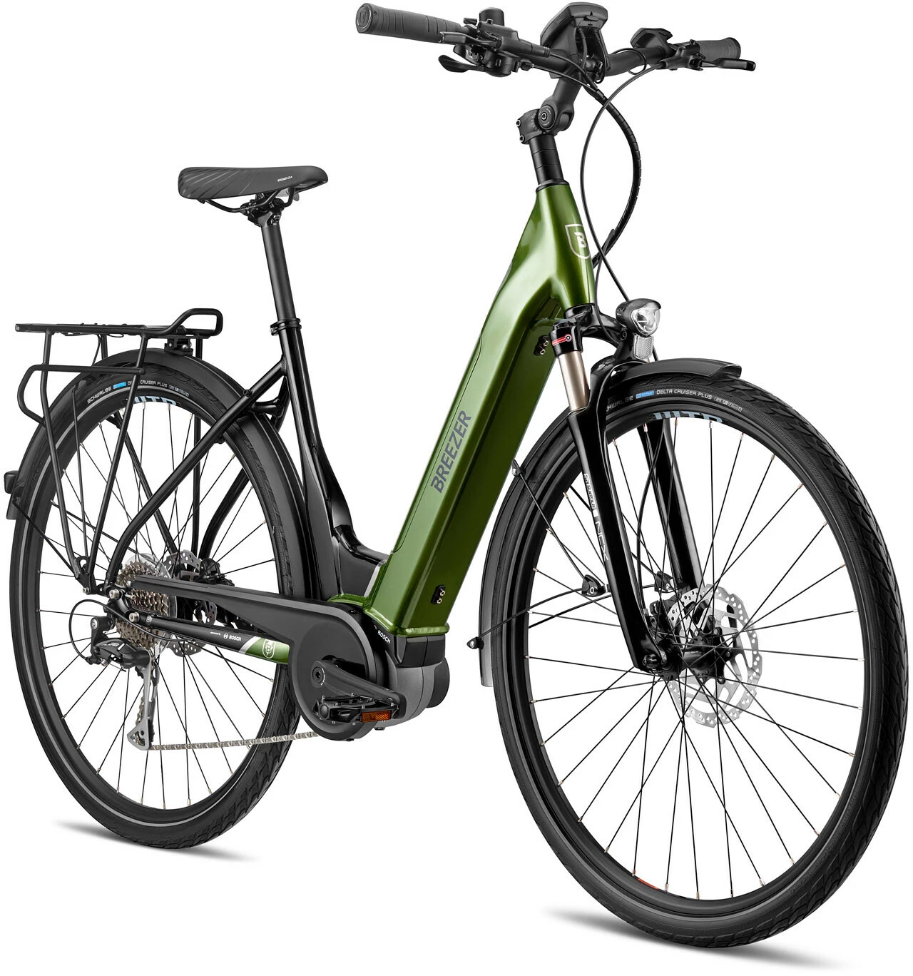 Breezer Powertrip Evo 2.3+ LS, Grøn/sort 4 Breezer Powertrip Evo 2.3+ LS, Grøn/sort - Billede 2