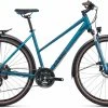 Cube Nature EXC Allroad Trapez, S&oslash;lv -E-bikes Trekking Butik cube nature exc allroad trapeze bluenblue 1 1