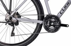 Cube Nature EXC Allroad Trapezformet, Gr&oslash;n/sort -E-bikes Trekking Butik cube nature exc allroad trapeze polarsilvernblack 4