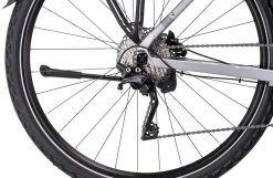 Cube Nature EXC Allroad Trapezformet, S&oslash;lv/sort -E-bikes Trekking Butik cube nature exc allroad trapeze polarsilvernblack 5 1