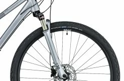 Cube Nature EXC Trapezformet, S&oslash;lv/sort -E-bikes Trekking Butik cube nature exc trapeze polarsilvernblack 3 1