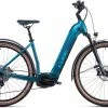Cube Nuride Hybrid EXC 625 Allroad Lav Indstigning, S&oslash;lv -E-bikes Trekking Butik cube nuride hybrid exc 625 allroad easy entry bluenblue 1 1