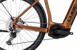 Cube Nuride Hybrid EXC 750 Allroad Med Lav Indstigning, S&oslash;lv/sort -E-bikes Trekking Butik cube nuride hybrid exc 750 allroad easy entry caramelnblack 4