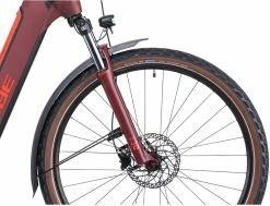 Cube Nuride Hybrid Performance 625 Allroad Lav Indstigning, R&oslash;d -E-bikes Trekking Butik cube nuride hybrid performance 625 allroad easy entry darkrednred 3 1