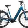 Cube Supreme Sport Hybrid EXC 625 Lav Indstigning, Bl&aring; -E-bikes Trekking Butik cube supreme sport hybrid exc 625 easy entry bluenblack 1