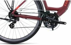 Cube Touring Lav Indstigning, Gr&aring; -E-bikes Trekking Butik cube touring easy entry darkrednred 4