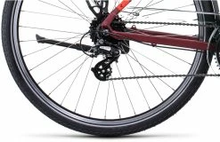 Cube Touring Lav Indstigning, Gr&aring; -E-bikes Trekking Butik cube touring easy entry darkrednred 5