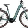 Cube Touring Hybrid ONE 500 Lav Indstigning, Gr&aring; -E-bikes Trekking Butik cube touring hybrid one 500 easy entry greennsharpgreen 1