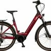 Kreidler Vitality Eco 10 Sport Shimano Deore XT Wave, R&oslash;d -E-bikes Trekking Butik kreidler vitality eco 10 sport wave ruby red glossy 1