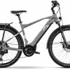 Raymon CrossRay E 8.0 Diamond, Gr&aring;/hvid -E-bikes Trekking Butik raymon crossray e 80 diamond grey white space blue 1