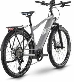 Raymon CrossRay E 8.0 Diamond, Gr&aring;/hvid -E-bikes Trekking Butik raymon crossray e 80 diamond grey white space blue 3