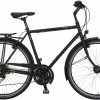 Vsf-fahrradmanufaktur Vsf Fahrradmanufaktur T-100 Diamond Alivio 27-trins V-Brake, Sort -E-bikes Trekking Butik vsf fahrradmanufaktur t 100 diamond alivio 27 speed v brake ebony matt 1