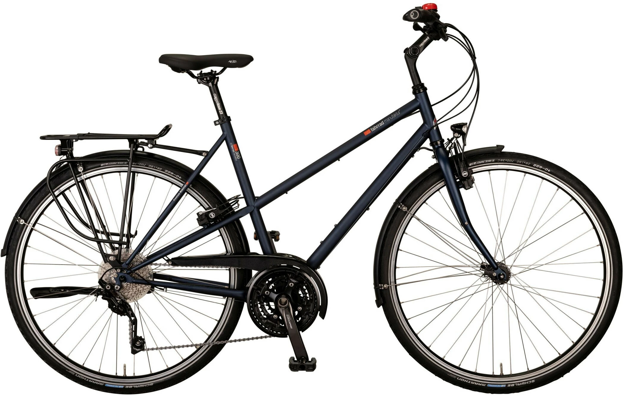 Vsf-fahrradmanufaktur Vsf Fahrradmanufaktur T-300 Trapeze Deore 30-trins HS22, Blå 3 Vsf-fahrradmanufaktur Vsf Fahrradmanufaktur T-300 Trapeze Deore 30-trins HS22, Blå