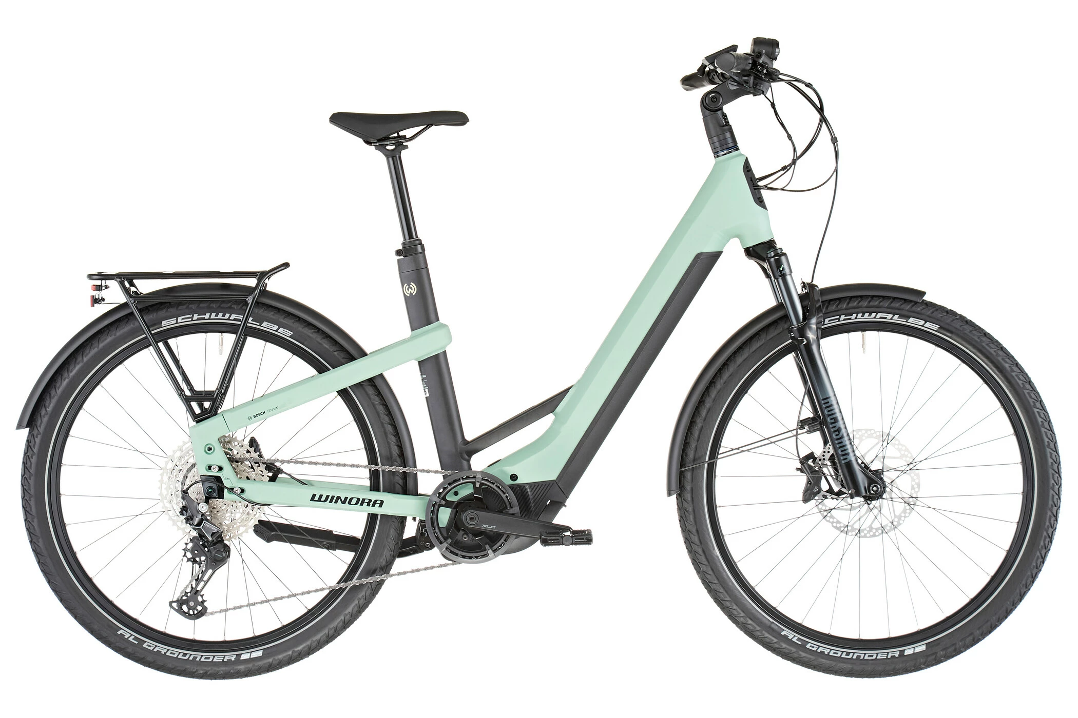 Winora Yakun 12 Lavt Trin, Oliven 4 Winora Yakun 12 Lavt Trin, Oliven - Billede 2